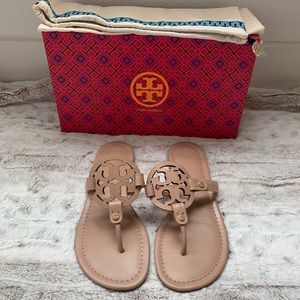 TORY BURCH MILLER SANDAL, LEATHER